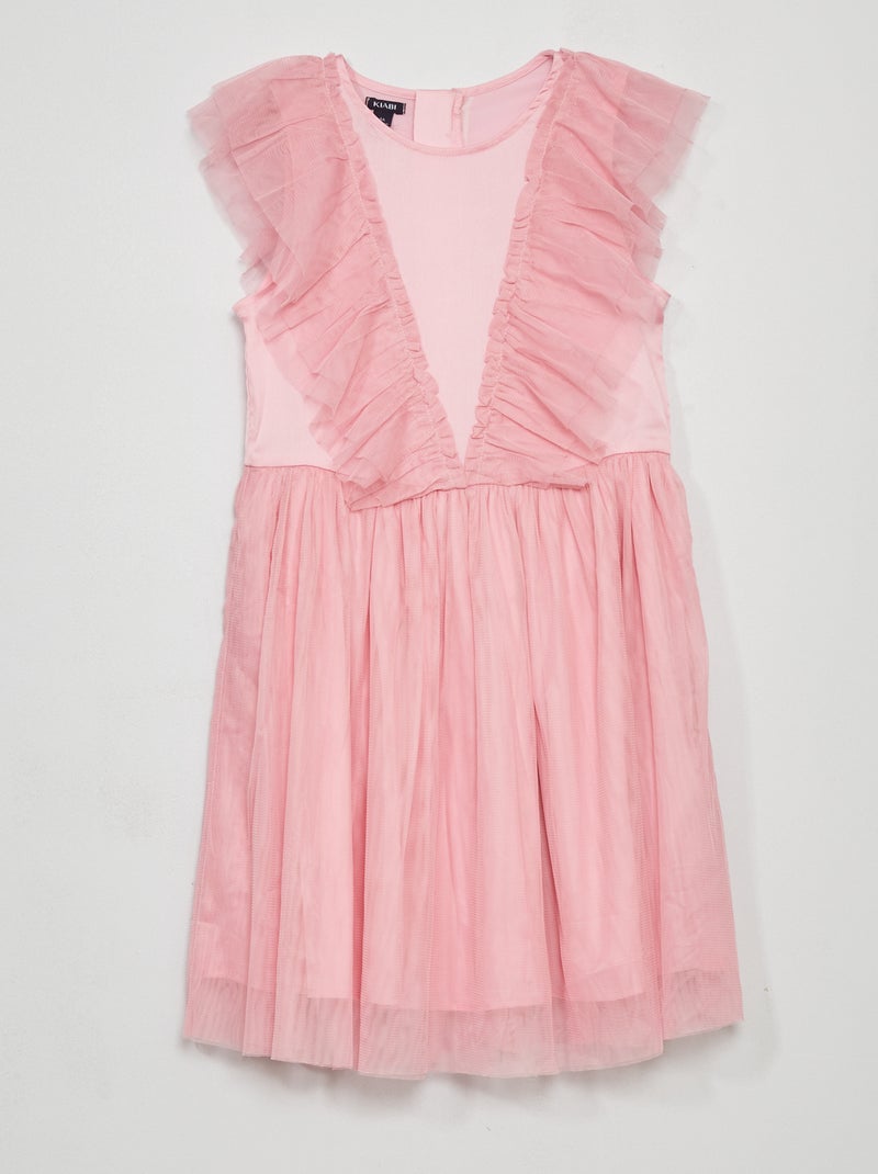 Vestido de cerimónia pelo joelho ROSA - Kiabi