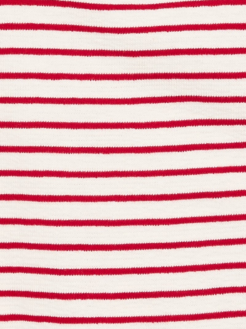 Vestido de corte a meio da coxa com aberturas nos ombros Vermelho - Kiabi