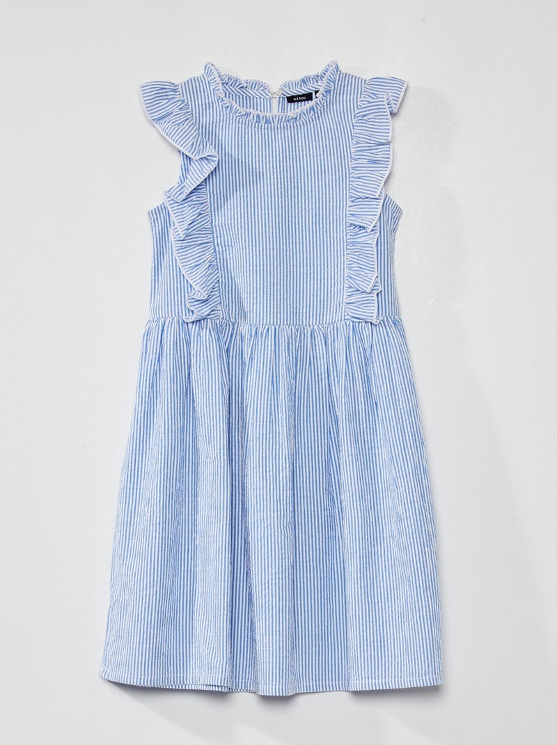 Vestido de fantasia às riscas AZUL - Kiabi