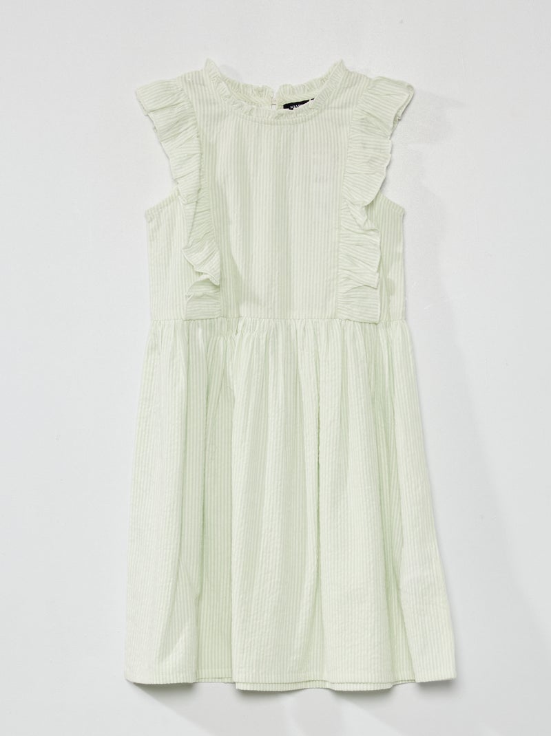 Vestido de fantasia às riscas VERDE - Kiabi