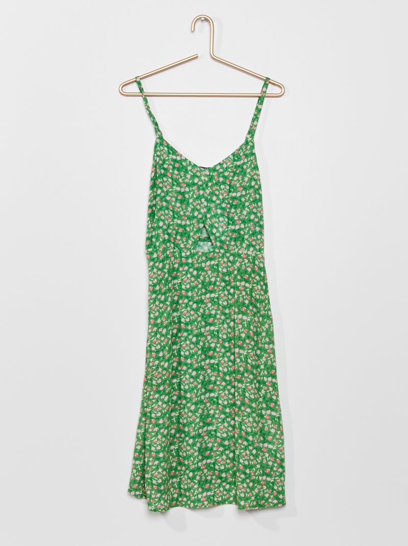 Vestido de fantasia fluido e leve VERDE - Kiabi