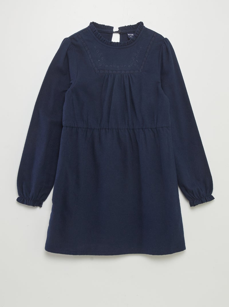 Vestido de flanela AZUL - Kiabi