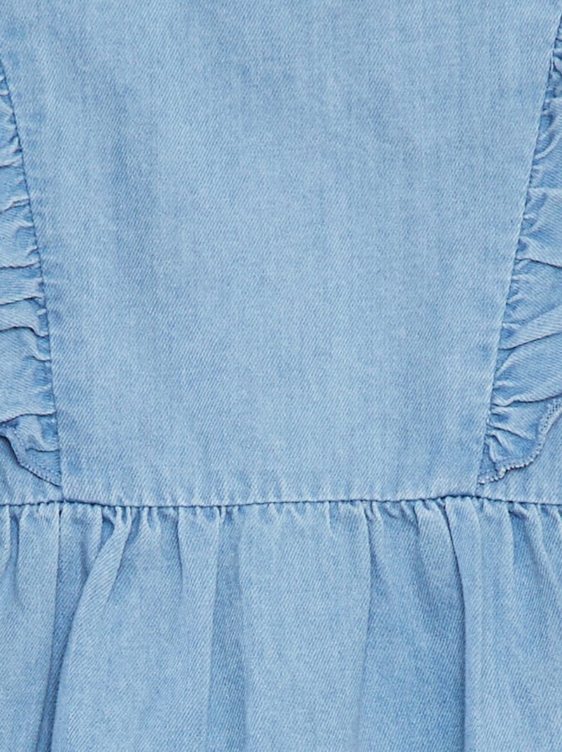 Vestido de ganga e cuecas de menina - 2 peças AZUL - Kiabi
