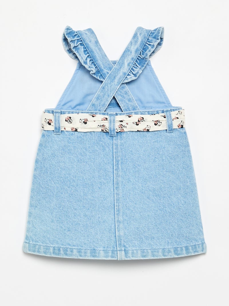 Vestido de ganga sem mangas Azul - Kiabi