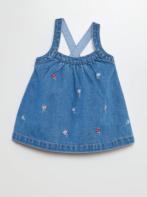 Vestido de ganga tipo casulo - Kiabi