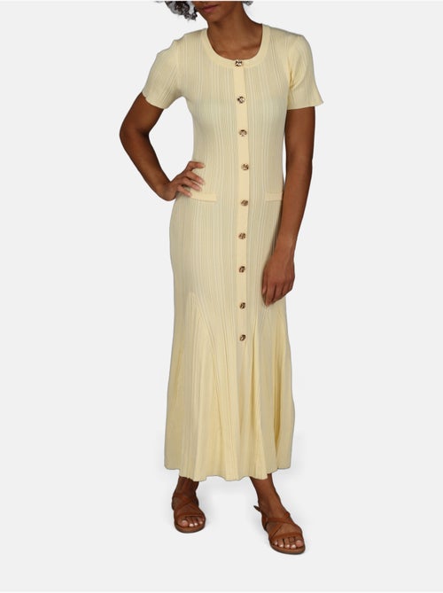 Vestido de gola redonda - Kiabi