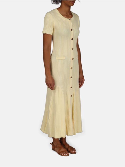 Vestido de gola redonda - Kiabi