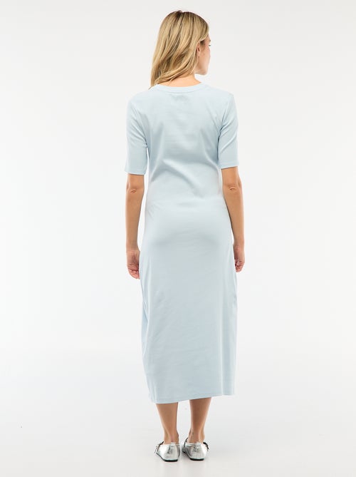 Vestido de grávida com torcido frontal - Kiabi