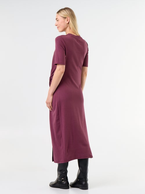 Vestido de grávida com torcido frontal - Kiabi Vestido de grávida com torcido frontal - Kiabi