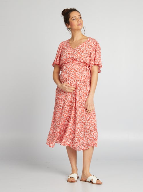 Vestido de grávida comprido - Kiabi