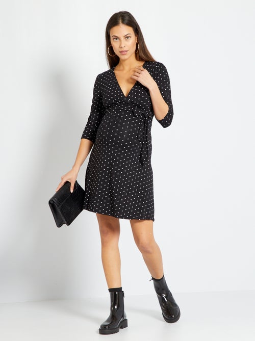 Vestido de grávida cruzado - Kiabi