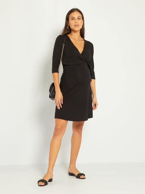 Vestido de grávida cruzado - Kiabi