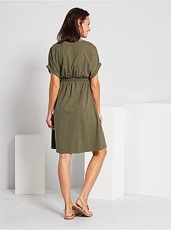 Futura mamã - Vestido de grávida de conceção ecológica - Kiabi