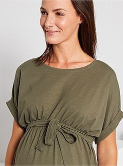 Futura mamã - Vestido de grávida de conceção ecológica - Kiabi
