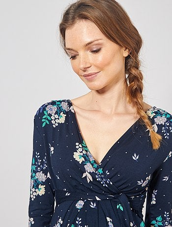 Vestido de grávida forma trapézio - Kiabi