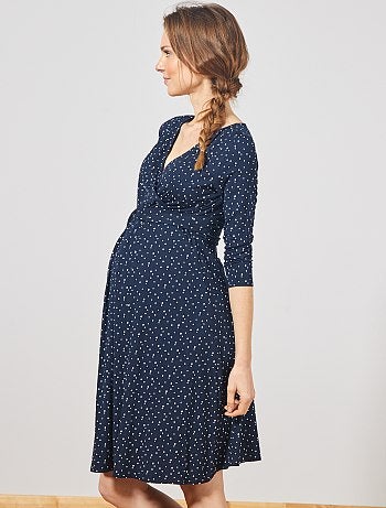 Vestido de grávida forma trapézio - Kiabi