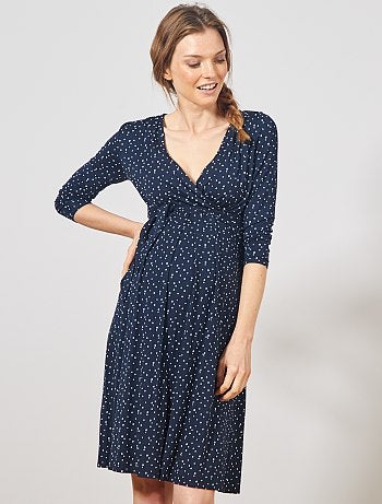 Vestido de grávida forma trapézio - Kiabi