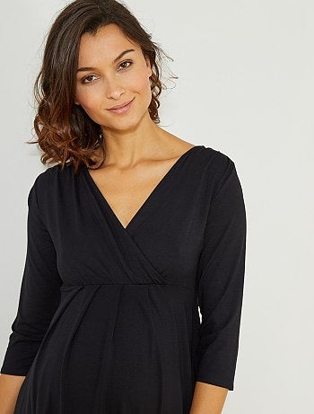 Vestido de grávida forma trapézio - Kiabi