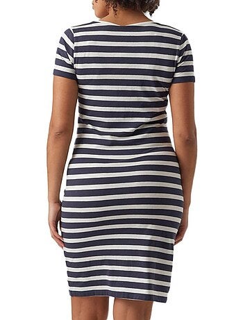 Vestido de Gravidez Mamalicious 20017376 Azul Marinho/Branco para Mulher