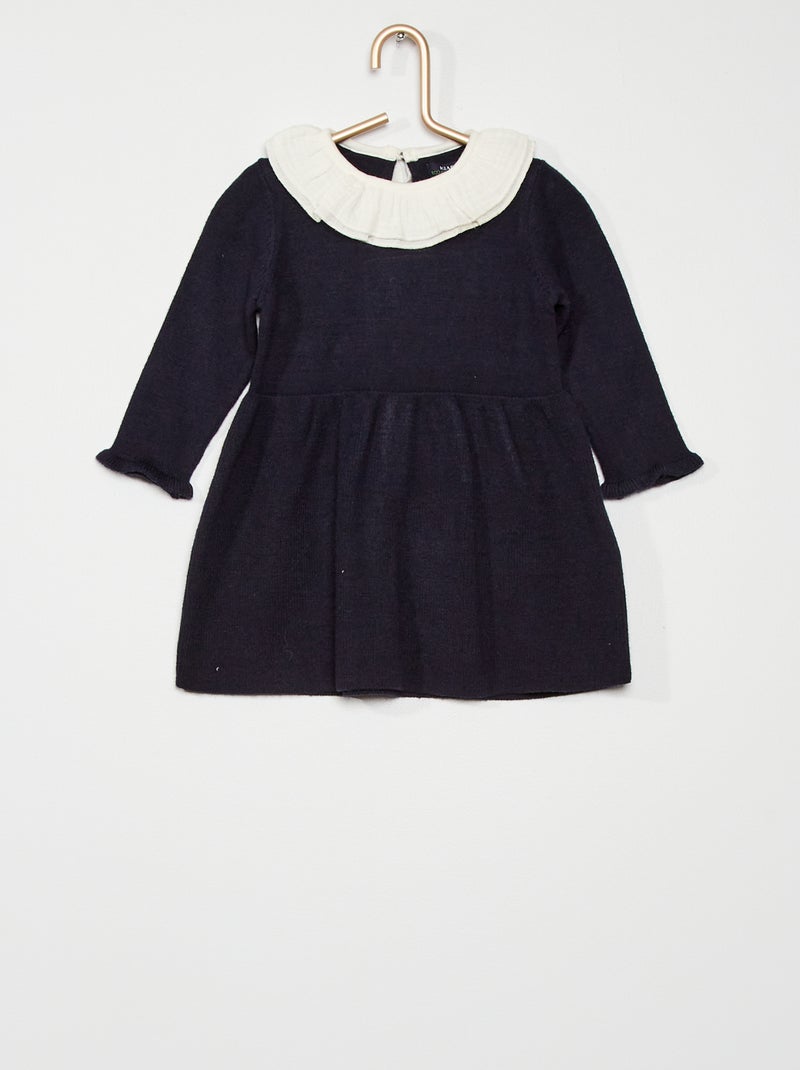 Vestido de malha AZUL - Kiabi