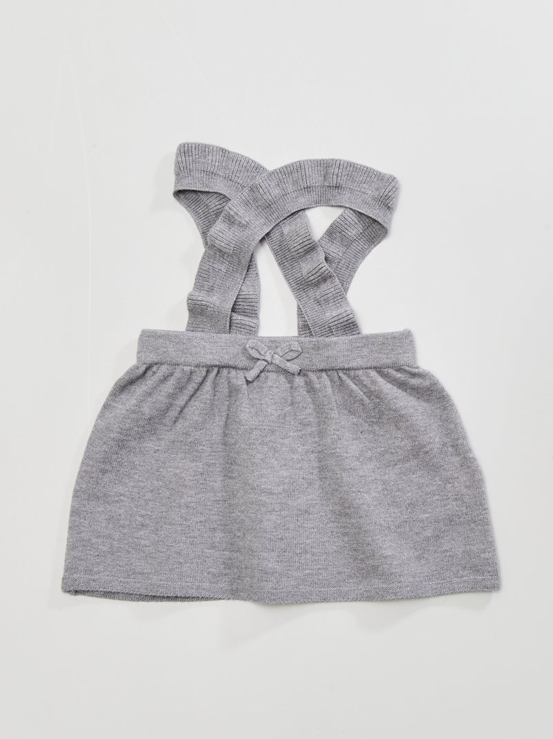 Vestido de malha CINZA - Kiabi