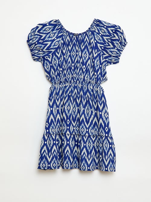 Vestido de malha com detalhes vazados nas laterais - Kiabi