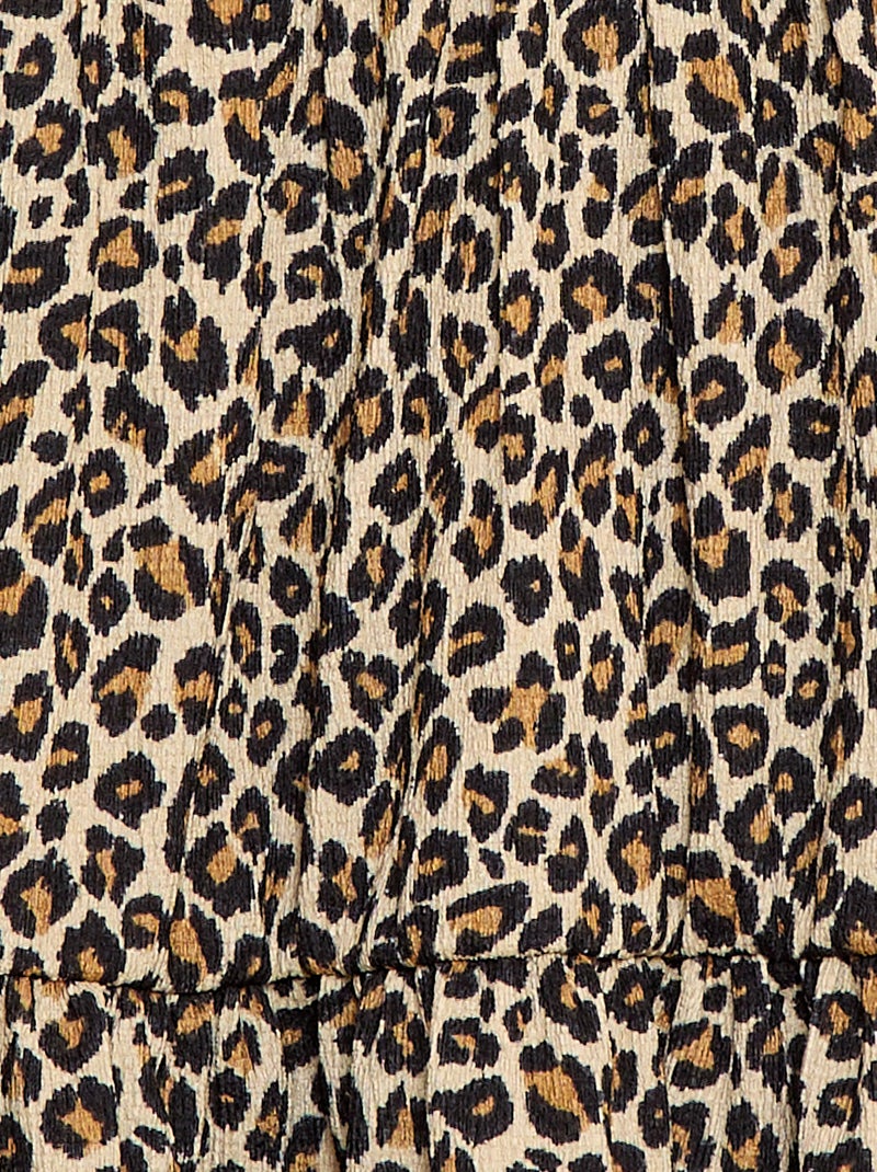 Vestido de malha com detalhes vazados nas laterais Castanho - Kiabi