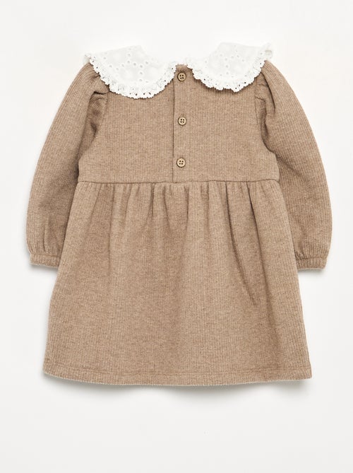 Vestido de malha e de manga comprida - Kiabi