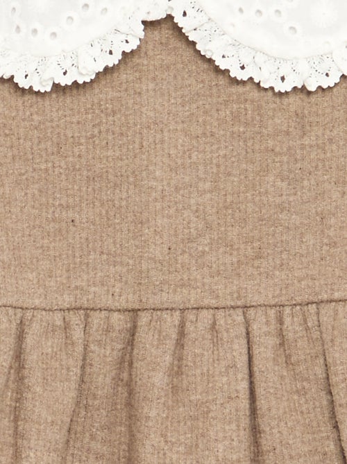 Vestido de malha e de manga comprida - Kiabi