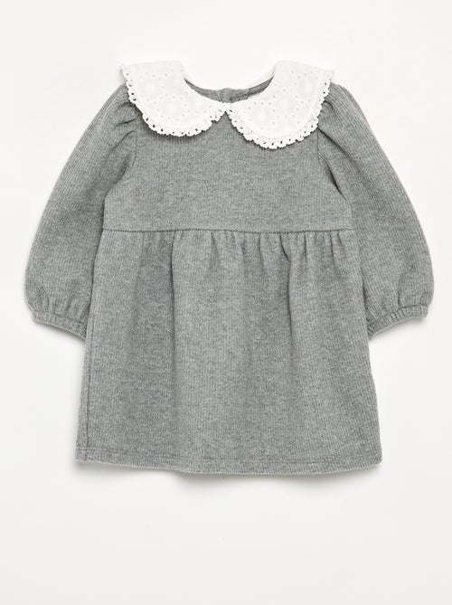 Vestido de malha e de manga comprida - Kiabi