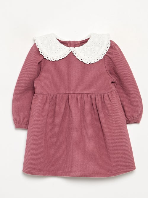 Vestido de malha e de manga comprida - Kiabi