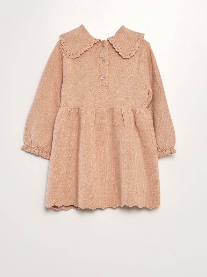 Vestido de malha fina + collants - 2 peças ROSA - Kiabi