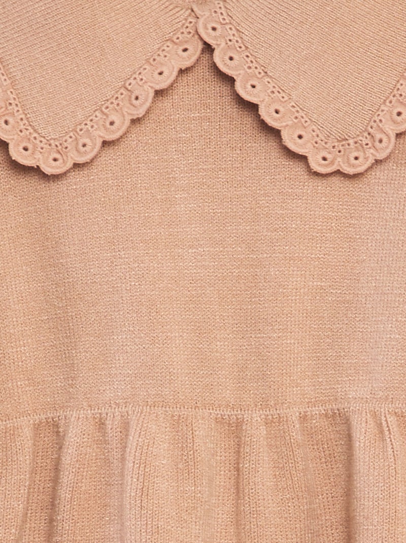 Vestido de malha fina + collants - 2 peças ROSA - Kiabi