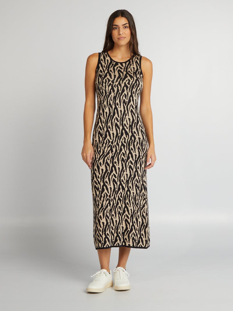 Vestido de malha fina sem mangas 'JDY' PRETO - Kiabi
