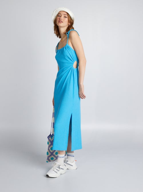 Vestido de malha gofrada - Kiabi