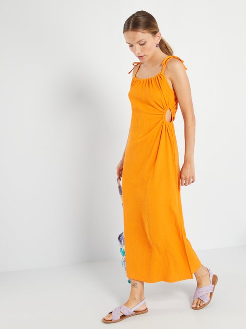 Vestido de malha gofrada - Kiabi