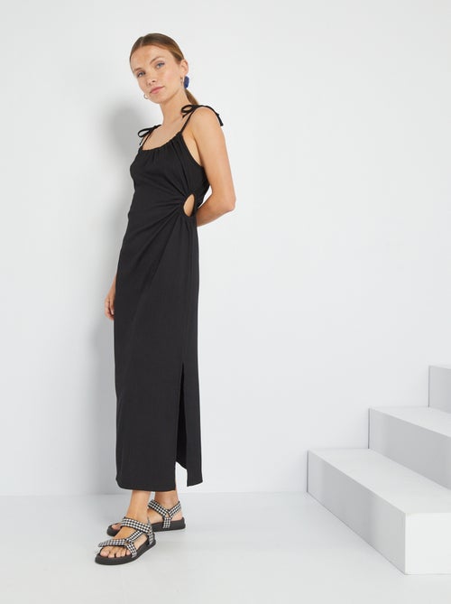 Vestido de malha gofrada - Kiabi
