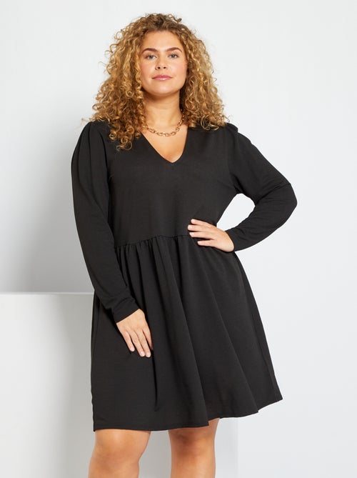 Vestido de malha gofrada - Kiabi