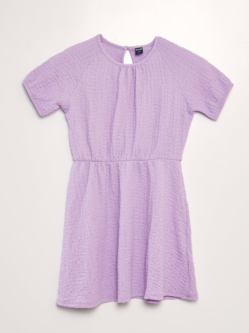 Vestido de malha gofrada VIOLETA - Kiabi