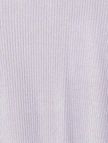 Vestido de malha lurex texturado