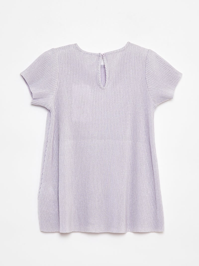 Vestido de malha lurex texturado VIOLETA - Kiabi