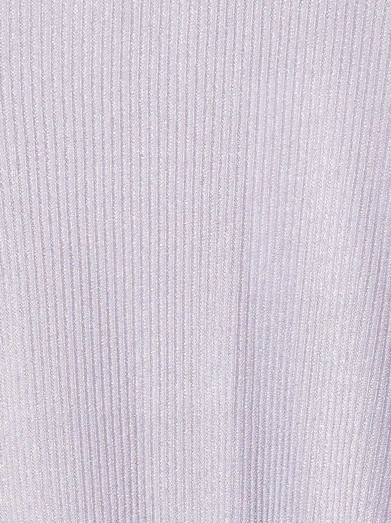 Vestido de malha lurex texturado VIOLETA - Kiabi