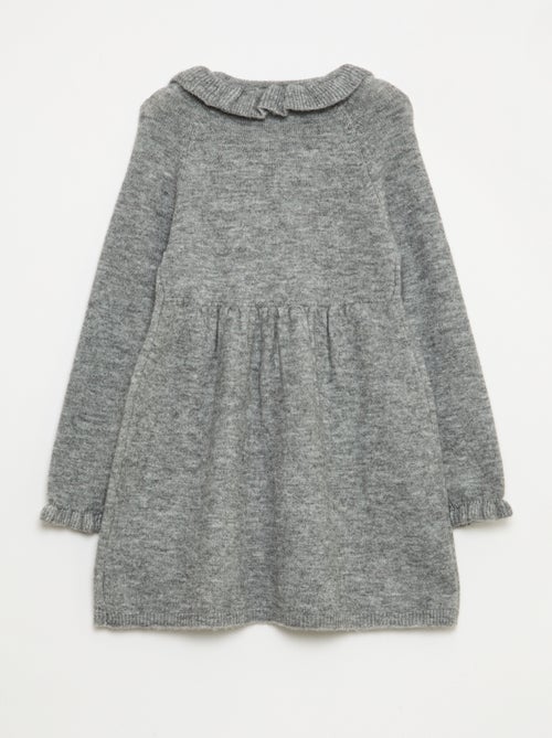 Vestido de malha macia 'Natal' com gola babete - Kiabi