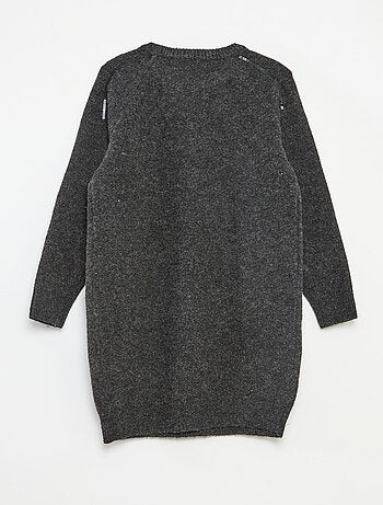 Vestido de malha midi com lantejoulas