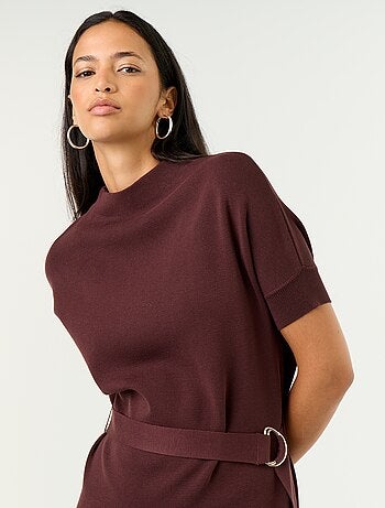 Vestido de malha pesada