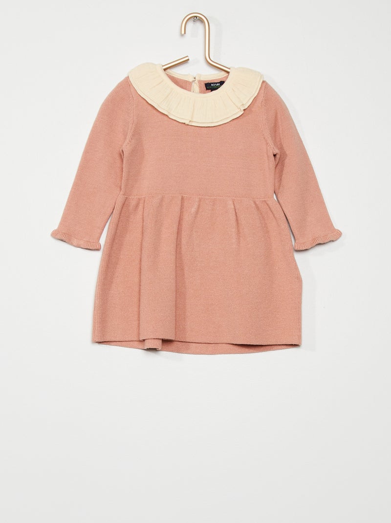 Vestido de malha Rosa - Kiabi