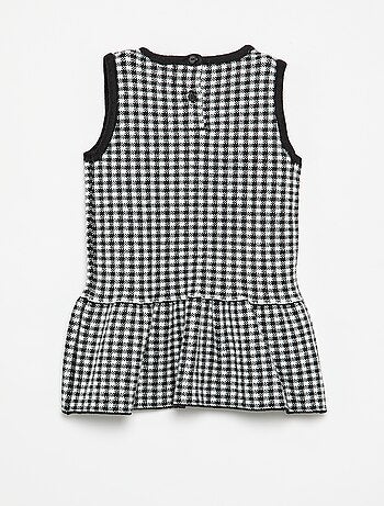 Vestido de malha sem mangas com laços