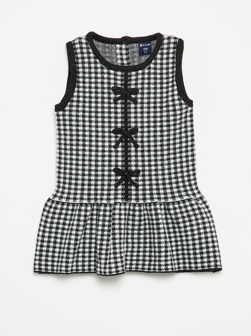 Vestido de malha sem mangas com laços - Kiabi Vestido de malha sem mangas com laços - Kiabi