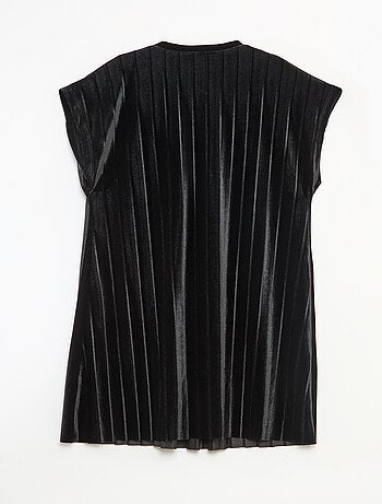 Vestido de malha velvet com laço grande