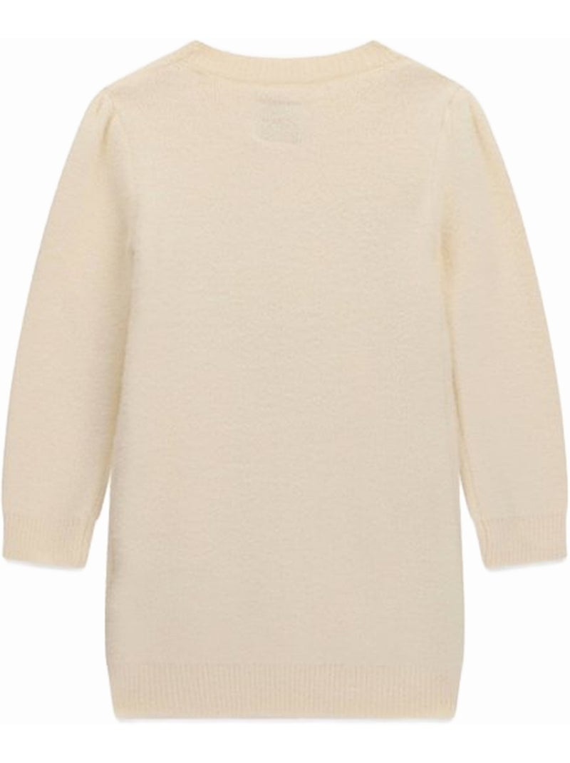 Vestido de manga comprida - guess kids Bege - Kiabi